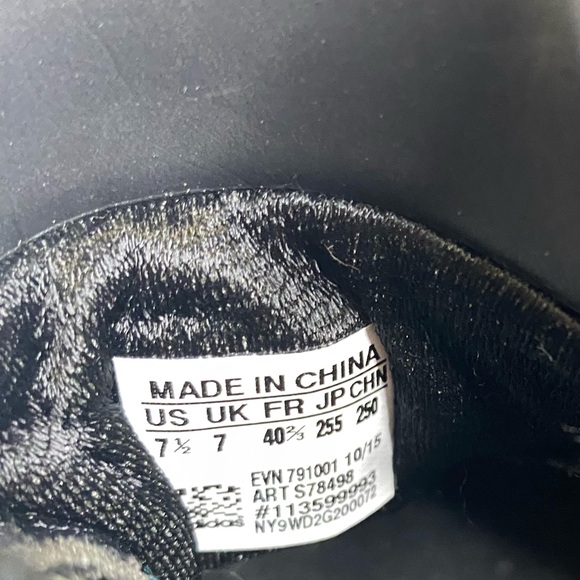 Adidas Men’s Satellize MC Plein Air Sneaker GUC Tan Black & White Stripes Sz 7.5 - Picture 10 of 10